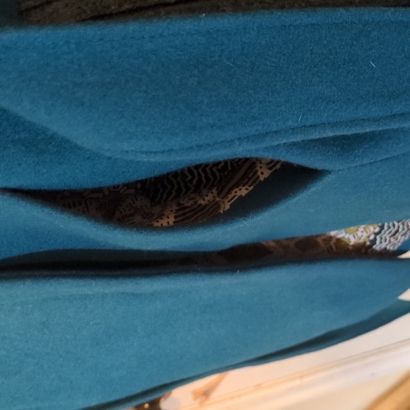 Elevenses by Anthropologie Wool Blend Jacket - Vibrant Teal Green - Picture 7 of 16